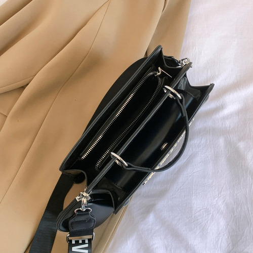 Bolso De Mano Para Mujer De Color Liso Tipo Bandolera De Pu