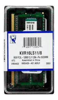 Memória RAM Kingston Portable Sodimm 12800 1600 DDR3l 8gb