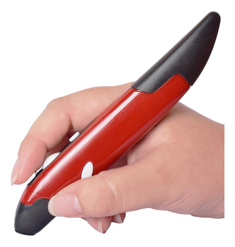 Ratón Inteligente Con Forma De Bolígrafo Óptico Rojo
