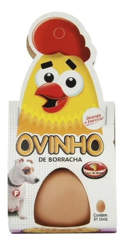 Ovo Maciço Mordedor Para Caes Brincar Ovinho Borracha Pets