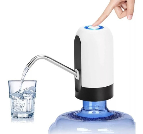 Bomba Dispensador Agua Eléctrico Recargable Botellón Usb 