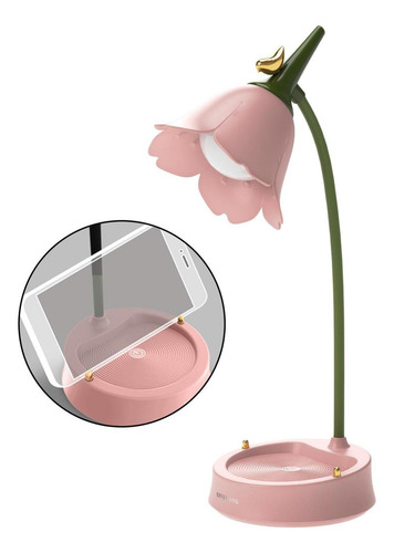 Lâmpada De Mesa Para Flores Cor De Rosa Cor De Rosa