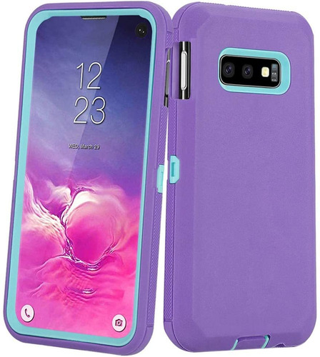 Funda Para Samsung Galaxy S10e 2019 - Color Violeta Y Verde