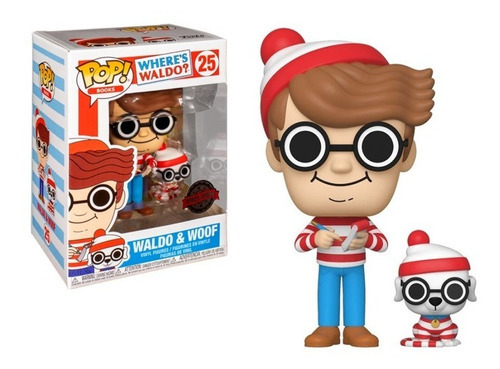Funko Pop Waldo & Woof 25 Where's Waldo? Onde Está O Wally