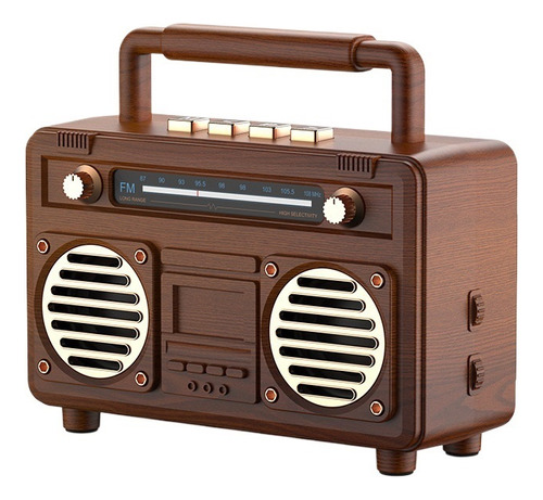 Altavoz Pequeño Estéreo Retro Portátil.