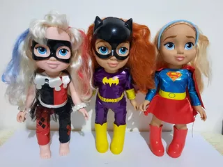 Lote 3 Dc Súper Hero Girls Super G, Harley Y Batgirl 30cm