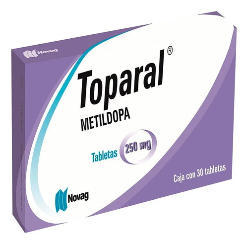 Metildopa 250 Mg Toparal Caja Con 30 Tabletas