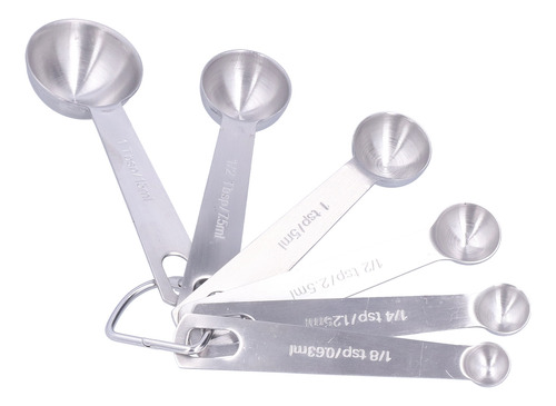 Cuchara Medidora, Juego De 6 Cucharas De Acero Inoxidable