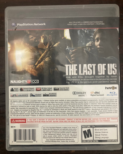 The Last Of Us Ps3 (Usado)