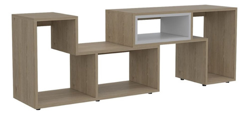 Rack Extensible Tv 40 + Biblioteca Escalera - Rovere