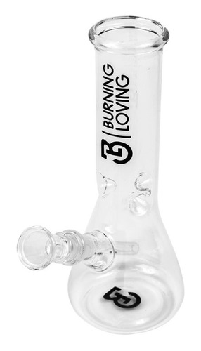 Glass Bong 20cm - Clear - Burning Loving