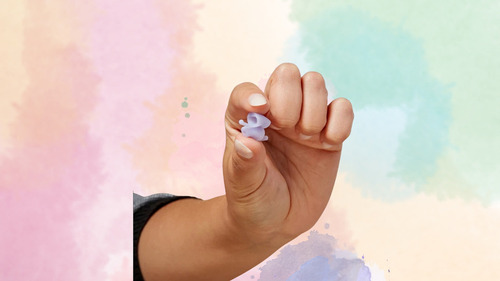 Flare Calmer Soft - Atenuadores De Sonido Ultra Cómodos Color Celeste Mini