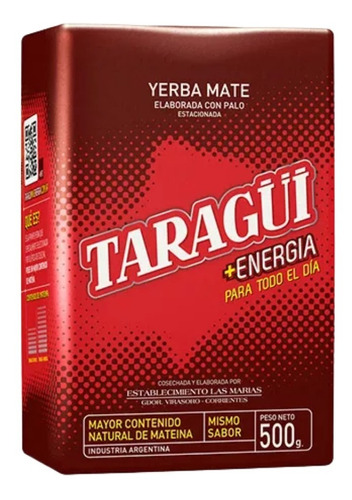 Yerba  Mate Taragui + Energia 500gr