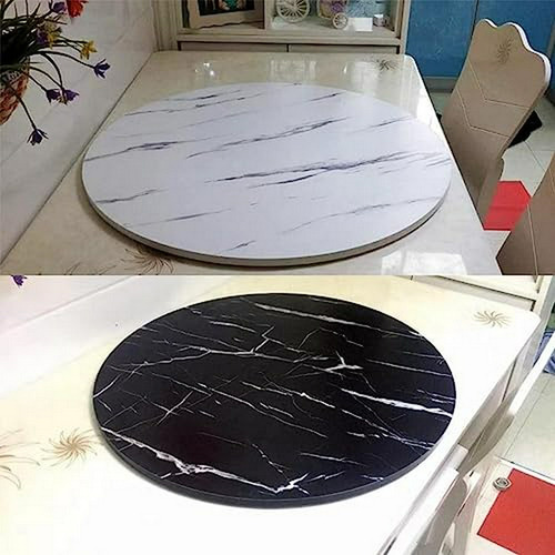 Mesa Giratoria Lazy Susan De Madera Para Servir En Cocina