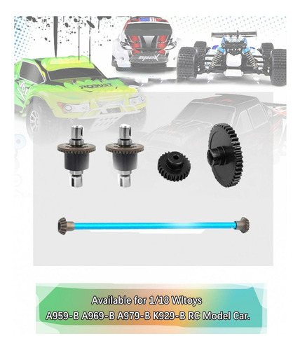 Coche Rc 42t 27t Juego De Engranajes Para 1/18 Wltoys A959-b