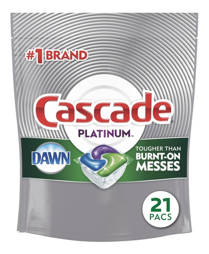 Cascade Platinum Actionpacs Detergente Lavavajillas 21 Pz