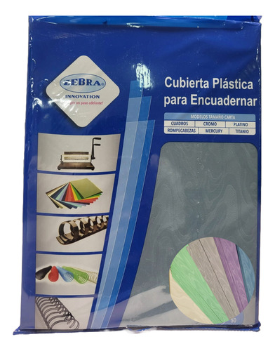Cubierta Pasta Engargolar Encuadernar Zebra Morandi Paq.50pz Surtido