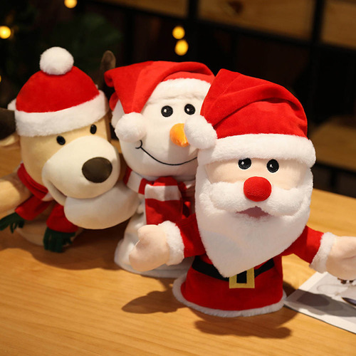 Juguete De Peluche Toys Santa Hand Puppet