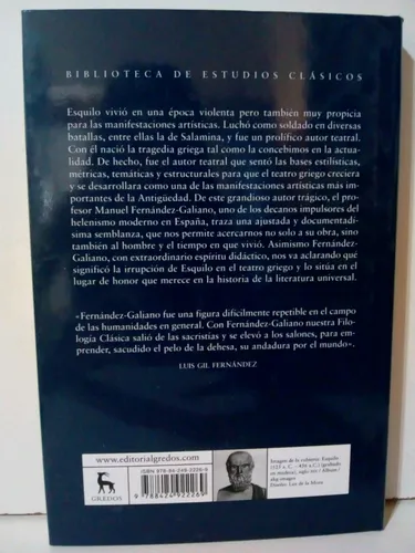 Esquilo - Manuel Fernandez Galiano