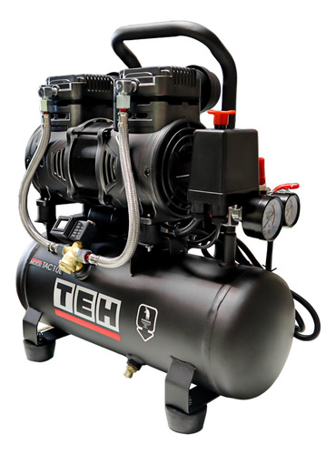 Compresor De Aire 10 Litros Libre De Aceite 2hp Tehtools