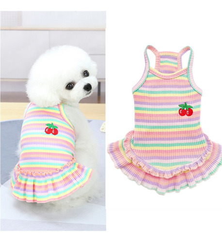 Vestidos Arcoíris Para Perros, Ropa Para Mascotas, Chaleco P