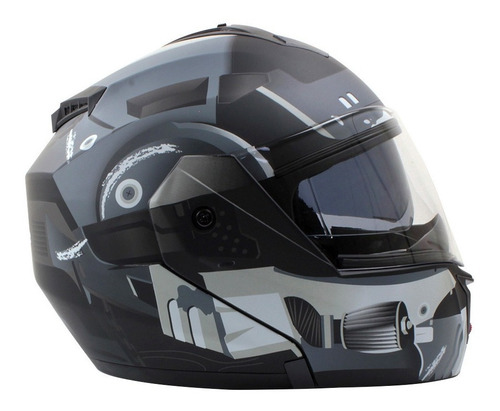 Casco para moto rebatible Roda Revenge  gris mate  soldier talla L 