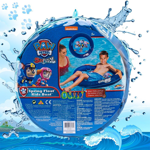 Imagen 3 de 4 de Paw Patrol Bote Salvavidas Para Niños