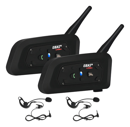 Ejeas Vnetphone 2 Juegos V6c Grupo Árbitro Inalámbrica Bluetooth Kit De Comunicación De Sistema De Comunicación Para Fútbol Hockey Rugby Sport