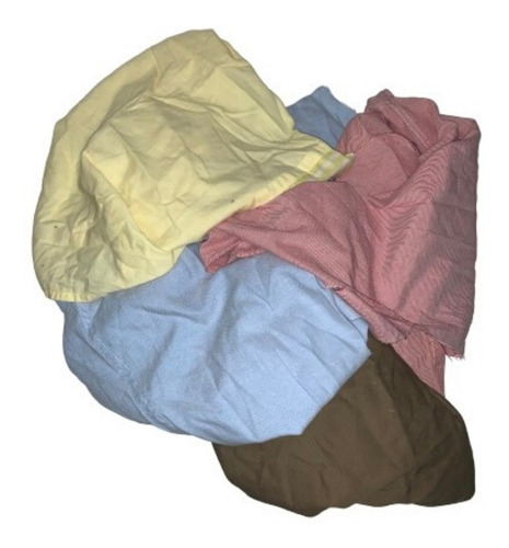 Trapos Limpieza Industrial - Claro Especial 80%algodón 10 Kg Multicolor