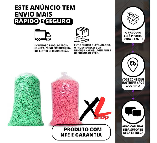 Flocos Proteçao Preenchimento Caixa Isopor Biopack 100 Litro