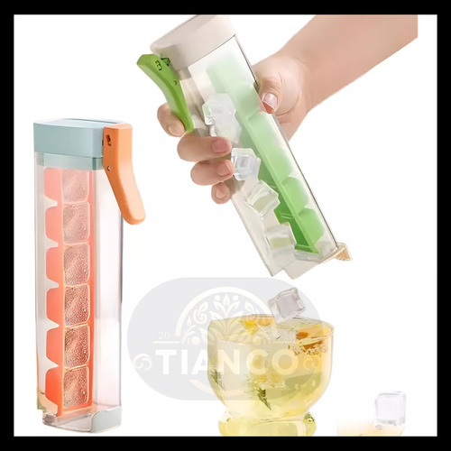 Cubetera Hielo Cuadrado Molde Apto Heladera Freezer Gatillo