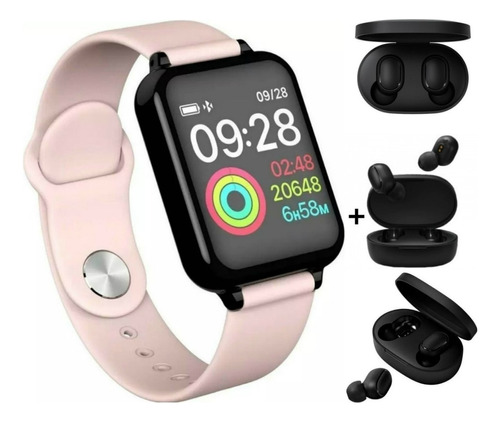 Relogio Inteligente Smartwatch+ Fone Ouvido Xiaomi Airdots 2