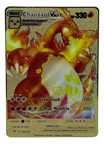 Charizard Vmax Claw Slash Gigantamax (tarjeta Personalizada