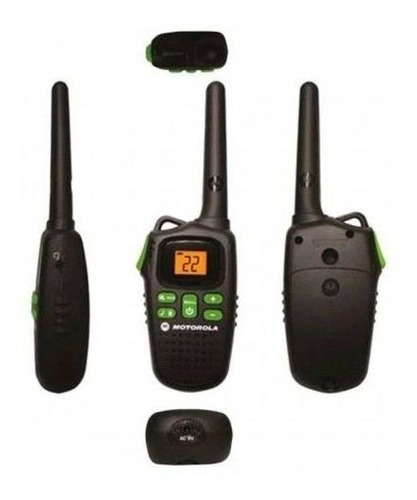 Radio Motorola Talkabout Walk Talk de 32 km, modelo Md200 Mr, color negro