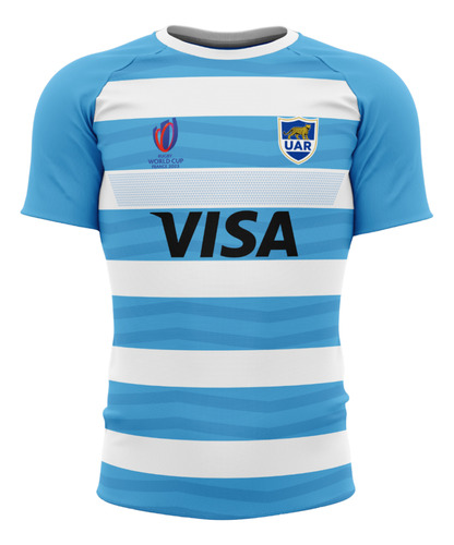 Camiseta De Rugby Los Pumas Titular Elastizada Stretch