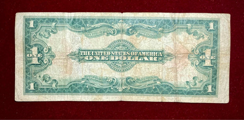 Billete 1 Dólar Estados Unidos 1923 Pick 189 Sello Rojo Raro (Usado)