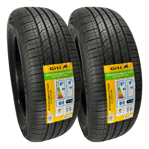 Kit 02 Pneus Originais Byd Song Pro 225/60r18 Giti 100h F50