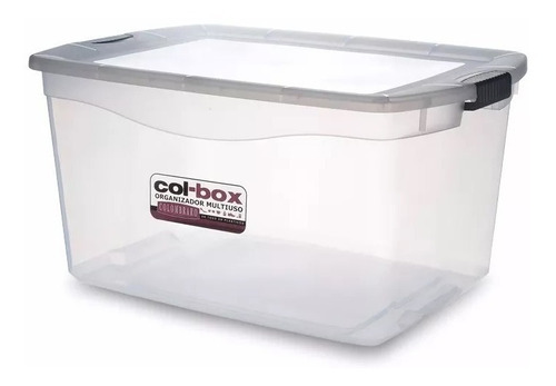 Caja Organizador Plastico Apilable C/ Tapa 36 Lts Colombraro