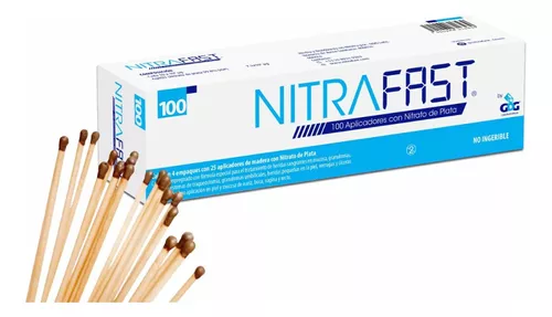 Nitrafast Aplicadores De Nitrato De Plata/100 Pzas Original