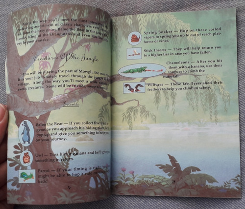 Manual The Jungle Book Super Nintendo Snes Virgin Disney (Usado)