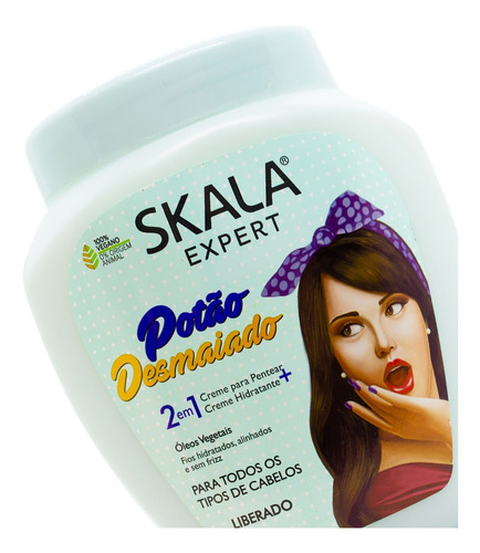 Skala Potao Desmaiado Máscara Vegana Anti Frizz Pelo X 1kg