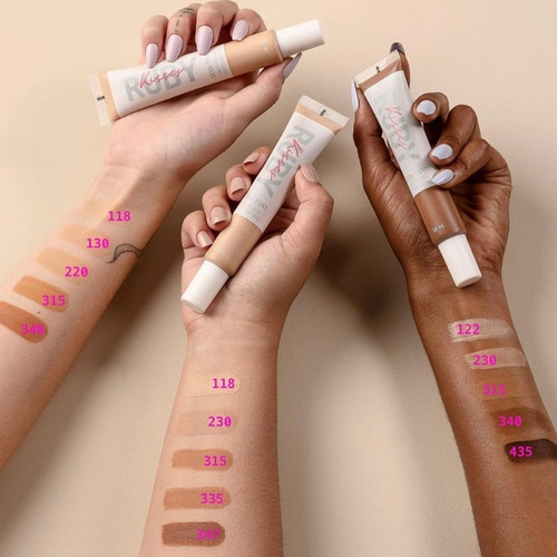Skin Tint Base Líquida Fluída Matte Da Ruby Kisses Rk