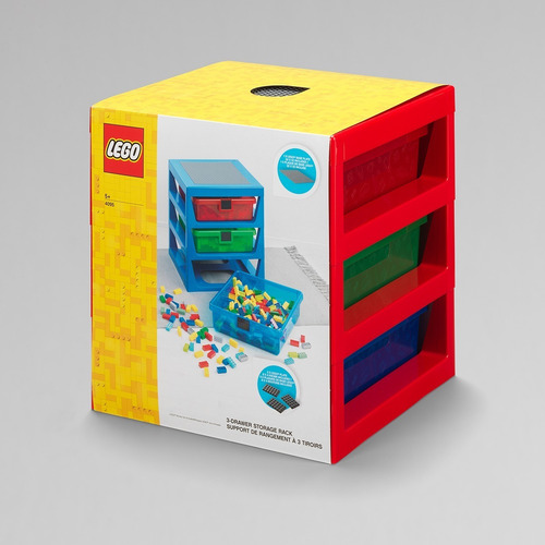 Imagen 7 de 10 de Lego Canastos Contenedores Mesa 3 Cajones Storage Rack