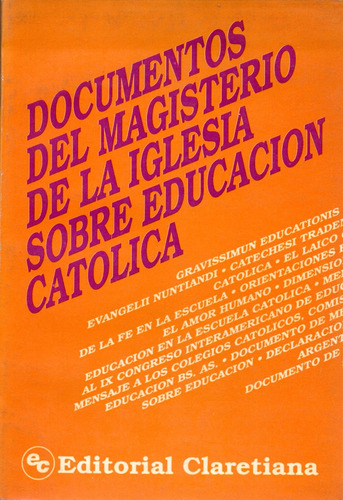 Unionlibros | Documentos Del Magisterio S/ Educación C  #22