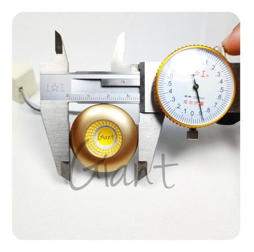 Mini Spot Led Dourado 3w 127/220V P/ Marcenaria Teto Gesso Nicho Estrutura Redonda Com Luz Branca 127/220V