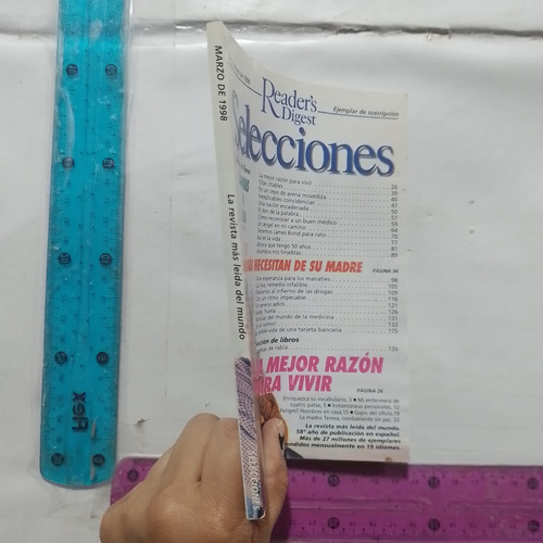 Revista Selecciones No 688 Marzo 1998 Lagrimas De Rabia (Usado)