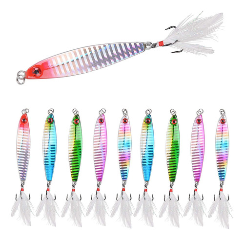 10 Pieza Metal Plantilla Fundicion Cuchara Crankbait Pesca