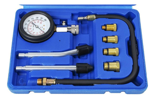 Set 8pc Compresometro Motor Nafta Medidor Compresion Tester