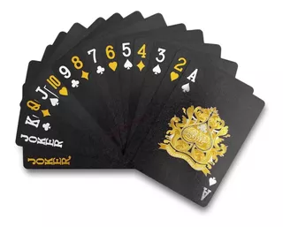 Cartas de póquer plásticas 4 colores con tarjeta de corte incluida - 2 x cartas de juego profesionales juegos de 54 cartas impermeable 