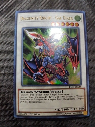 Yu-gi-oh! Dragunity Knight - Gae Dearg Bllr-en059 1st Ed (Usado)